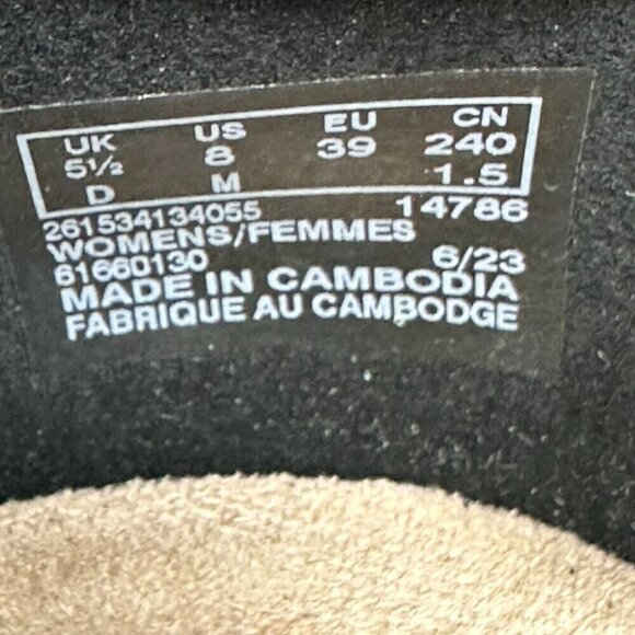 Clarks Marilyn Sara Black Pumps Size 8 Chunky heel Comfort Office Preppy - Picture 11 of 12